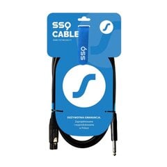 SSQ XLR/6,3 mm, 3 m цена и информация | Кабели и провода | pigu.lt