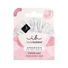 Plaukų gumytė Invisibobble Sprunchie Extra Hold Pure White kaina ir informacija | Plaukų aksesuarai | pigu.lt