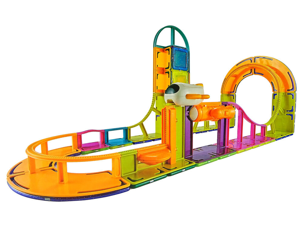 Magnetinėskaladėlės Lean Toys Sky Track, 61 d. цена и информация | Konstruktoriai ir kaladėlės | pigu.lt