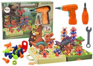 3D konstruktorius su grąžtu Lean Toys Dinozaurai kaina ir informacija | Žaislai berniukams | pigu.lt