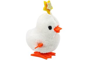 Prisukamas viščiukas su žvaigžde Lean Toys, baltas kaina ir informacija | Lavinamieji žaislai | pigu.lt