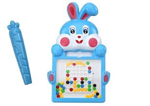 Магнитная доска для рисования с ручкой и узорами Заяц, синяя цена и информация | Развивающие игрушки | pigu.lt