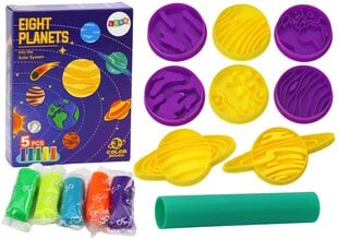 Plastilino rinkinys su planetų formelėmis Lean Toys kaina ir informacija | Piešimo, tapybos, lipdymo reikmenys | pigu.lt