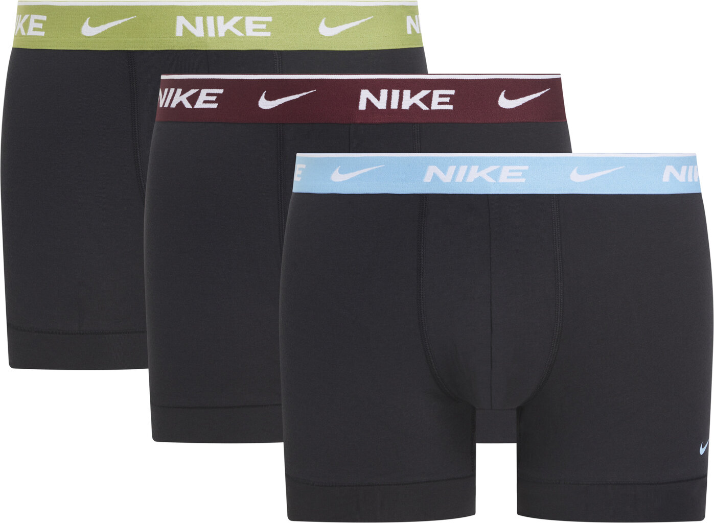 Nike vyriški bokseriai EVERYDAY COTTON STRETCH TRUNK 3 vnt, juodi kaina ir informacija | Trumpikės | pigu.lt