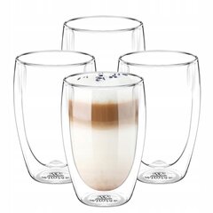 Wilmax Термостойкий стеклянный стакан для напитков 400 мл 4 шт. цена и информация | Стаканы, фужеры, кувшины | pigu.lt