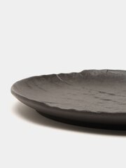 Большая круглая плоская тарелка из черного фарфора Wilmax 33 см цена и информация | Посуда, тарелки, обеденные сервизы | pigu.lt