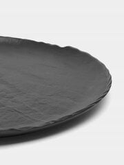Черная фарфоровая плоская обеденная тарелка с имитацией камня Wilmax 23 см цена и информация | Посуда, тарелки, обеденные сервизы | pigu.lt