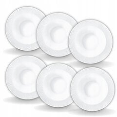 Глубокая тарелка 22,5 см 450 мл белый фарфор WILMAX набор из 6 шт. цена и информация | Посуда, тарелки, обеденные сервизы | pigu.lt