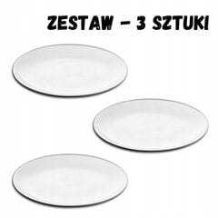Wilmax 23 см круглая фарфоровая тарелка для песка набор из 3 шт цена и информация | Посуда, тарелки, обеденные сервизы | pigu.lt
