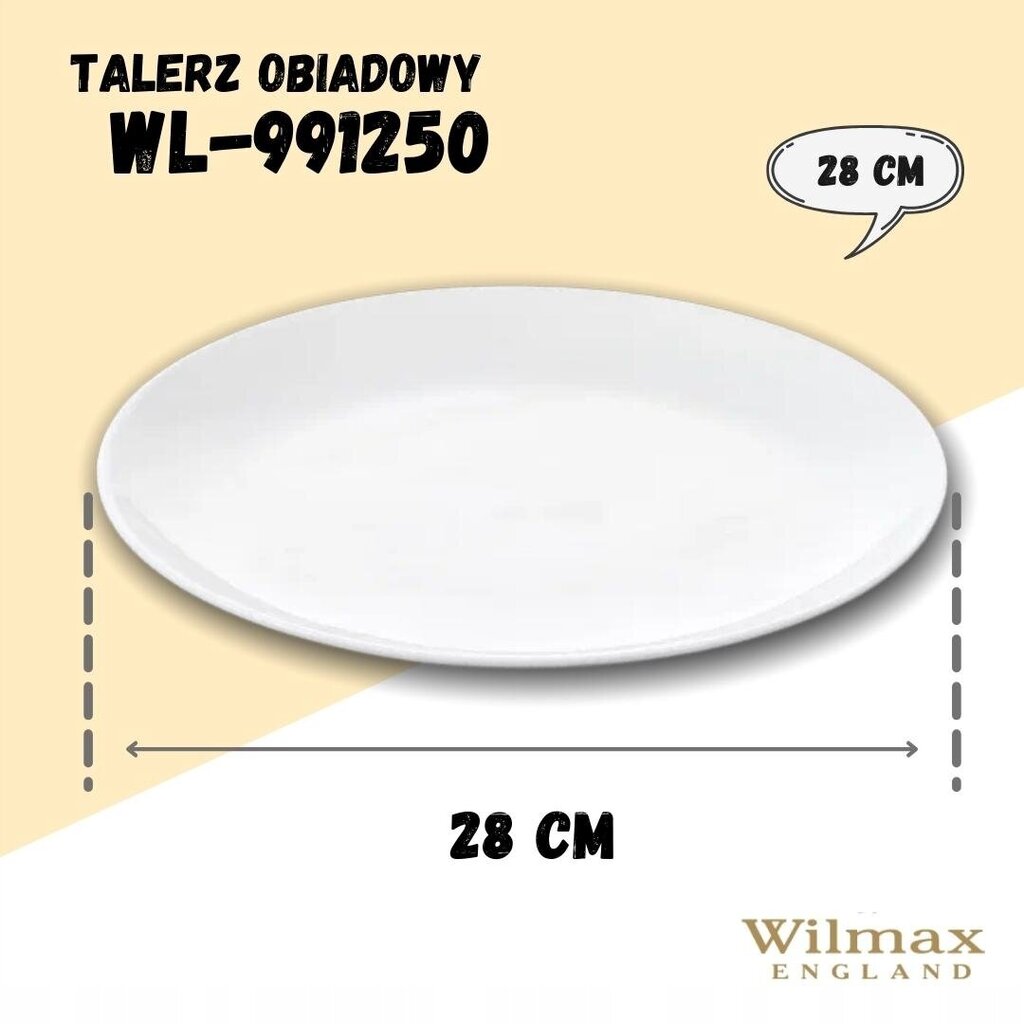 Wilmax lėkščių rinkinys, 3 vnt. цена и информация | Indai, lėkštės, pietų servizai | pigu.lt