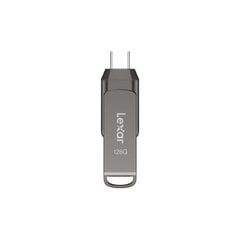 Lexar JumpDrive Dual Drive D400 (LJDD400128G-BNQNG) kaina ir informacija | USB laikmenos | pigu.lt