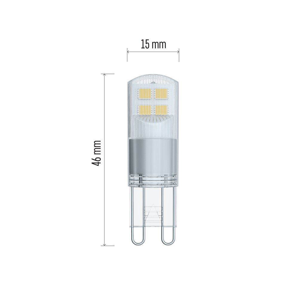 LED lemputė EMOS CLS JC 1.9W G9 210lm WW kaina ir informacija | Elektros lemputės | pigu.lt