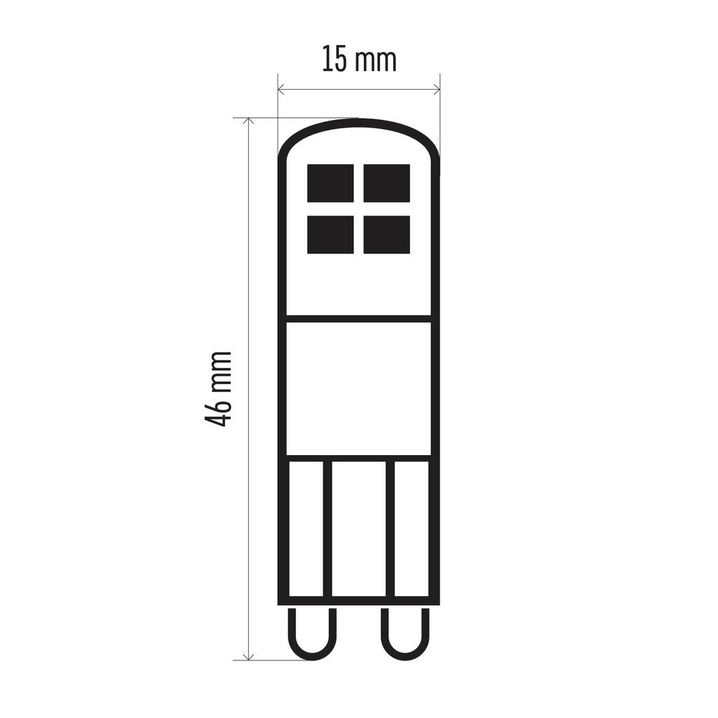 LED lemputė EMOS CLS JC 1.9W G9 210lm WW kaina ir informacija | Elektros lemputės | pigu.lt