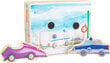 Medinė knyga vaikams su žaisliniais automobiliais Small Foot цена и информация | Žaislai kūdikiams | pigu.lt