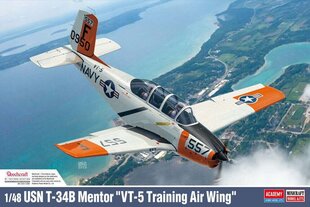 Klijuojamas modelis Academy 12361 USN T-34B Mentor VT-5 Training Air Wing 1/48 kaina ir informacija | Klijuojami modeliai | pigu.lt