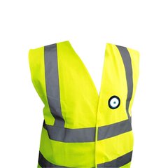 Светоотражающий жилет безопасности с перезаряжаемым светодиодным фонарем (L, XL, XXL) цена и информация | Рабочая одежда | pigu.lt