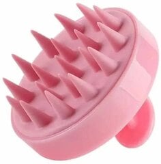 Силиконовая массажная расческа для волос, Electronics LV-624, розовая, 1 шт цена и информация | Расчески, щетки для волос, ножницы | pigu.lt