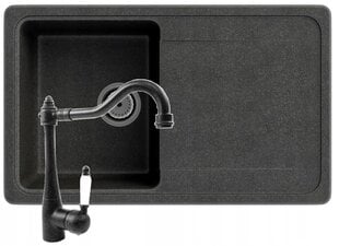 Granitan kriauklė virtuvės maišytuvas sifonas Retro kaina ir informacija | Virtuvinės plautuvės | pigu.lt