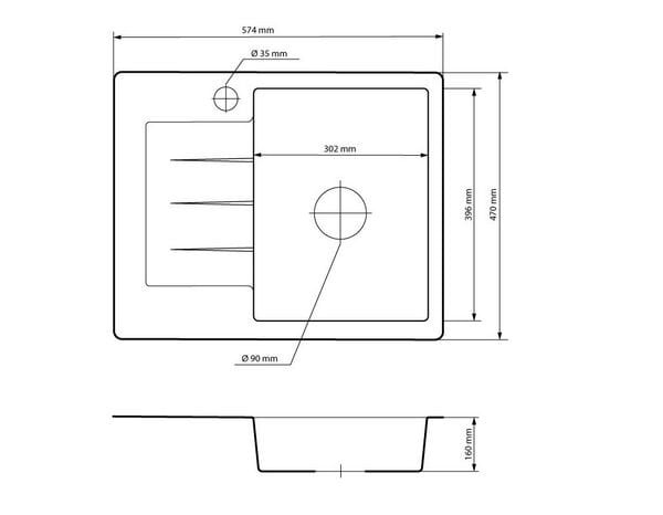 Granito kriauklė Milano virtuvės maišytuvas Nexo sifonas kaina ir informacija | Virtuvinės plautuvės | pigu.lt