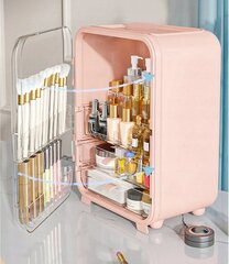 Kosmetikos spintelė Korbi F21 rožinė, 1 vnt. kaina ir informacija | Kosmetinės, veidrodėliai | pigu.lt