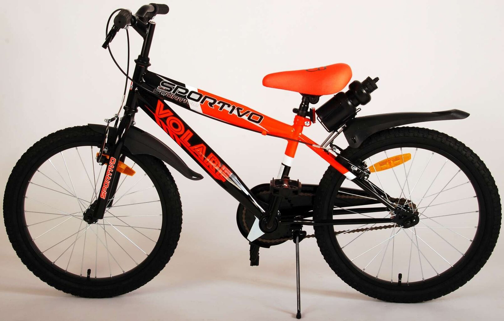 Vaikiškas dviratis Volare Sportivo 18", oranžinė/juoda kaina ir informacija | Dviračiai | pigu.lt