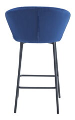 4-ių kėdžių komplektas Leobert Gatta, mėlynas/juodas kaina ir informacija | Virtuvės ir valgomojo kėdės | pigu.lt