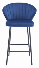 Kėdė Leobert Gatta, mėlyna/juoda kaina ir informacija | Virtuvės ir valgomojo kėdės | pigu.lt