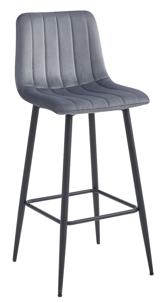 Kėdė Leobert Pozza, pilka/juoda kaina ir informacija | Virtuvės ir valgomojo kėdės | pigu.lt
