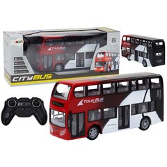 Nuotoliu valdomas dviaukštis autobusas Lean Toys цена и информация | Игрушки для мальчиков | pigu.lt