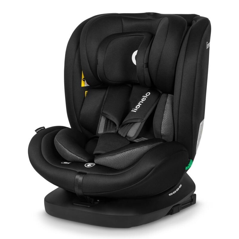 Automobilinė kėdutė Lionelo Bastiaan I-size, 0-36 kg, black carbon kaina ir informacija | Autokėdutės | pigu.lt