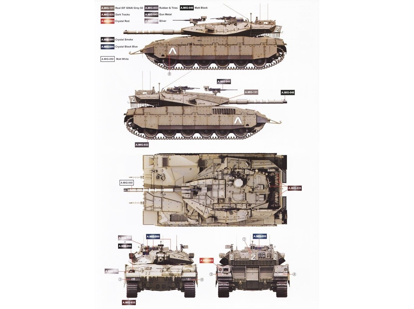 Klijuojamas modelis Izraelio Merkava Mk.2D Border Model, BT-037 kaina ir informacija | Konstruktoriai ir kaladėlės | pigu.lt