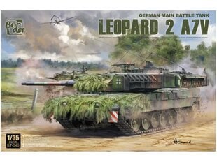 Конструктор Border Model - Leopard 2 A7V, 1/35, BT-040 цена и информация | Конструкторы и кубики | pigu.lt