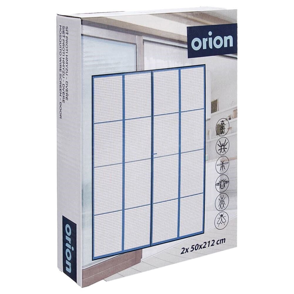 Apsauginis durų tinklelis nuo vabzdžių Orion, 212x100 cm kaina ir informacija | Tinkleliai nuo vabzdžių | pigu.lt