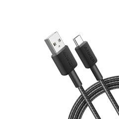 Anker cable Anker 322 USB-C to USB-C 1.8m black цена и информация | Кабели для телефонов | pigu.lt