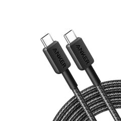 Anker cable Anker 322 USB-C to USB-C 1.8m black цена и информация | Кабели для телефонов | pigu.lt