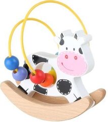 Medinis karoliukų labirintas karvutė Small Foot kaina ir informacija | Žaislai kūdikiams | pigu.lt