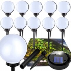 Солнечные встраиваемые лампы Tobago, белые 32 см 10 шт. цена и информация | Уличные светильники | pigu.lt