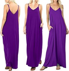 Suknelė moterims Xuanfei, violetinė kaina ir informacija | Suknelės | pigu.lt