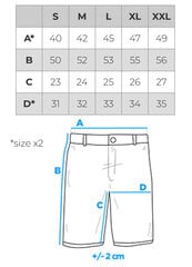 шорты - черные v2 om-srcs-0127 цена и информация | Шорты мужские | pigu.lt