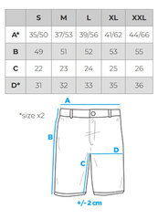 Šortai vyrams Ombre OM-SRCS-0128, mėlyni kaina ir informacija | Vyriški šortai | pigu.lt