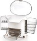 Kosmetikos dežutė su stalčiais Korbi F18, balta, 1 vnt. цена и информация | Kosmetinės, veidrodėliai | pigu.lt