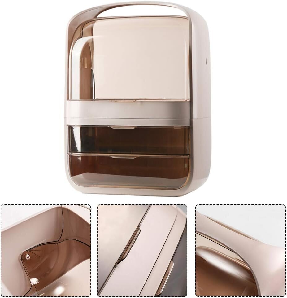 Kosmetikos dežutė su stalčiais Korbi F11, rožinis, 1 vnt. kaina ir informacija | Kosmetinės, veidrodėliai | pigu.lt