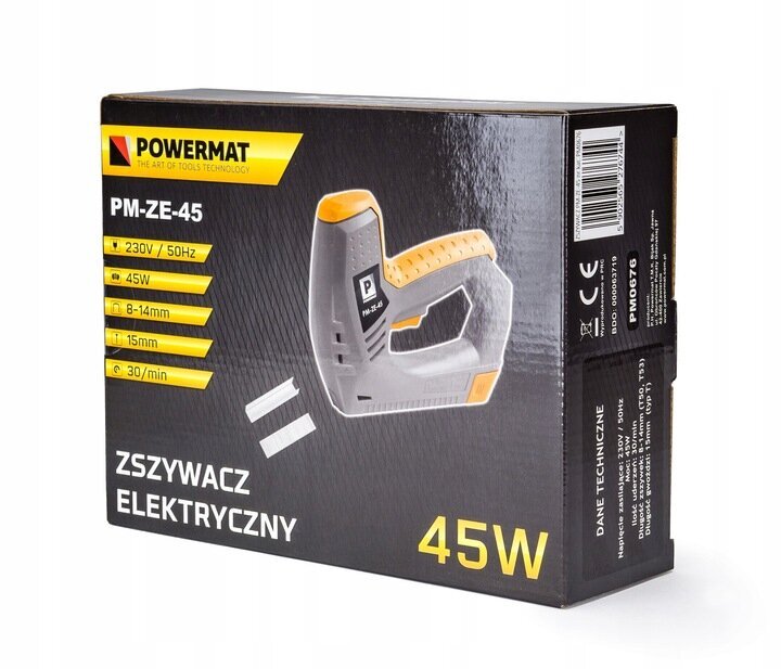 Elektrinis kabiamušis Powermat PM-ZE-45, 45W цена и информация | Mechaniniai įrankiai | pigu.lt
