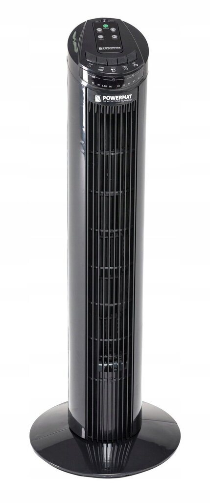 Ventiliatorius Powermat Black Tower-75, 70W, 74 cm, juodas kaina ir informacija | Ventiliatoriai | pigu.lt