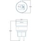 Išmanusis kištukinis lizdas Entac WiFi&Bluetuth IP44 kaina ir informacija | Elektros jungikliai, rozetės | pigu.lt