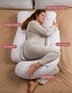 Multifunkcinė nėščiosios pagalvė Momcozy Cotton, Geometric kaina ir informacija | Maitinimo pagalvės | pigu.lt