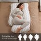 Multifunkcinė nėščiosios pagalvė Momcozy Cotton, Stripes kaina ir informacija | Maitinimo pagalvės | pigu.lt