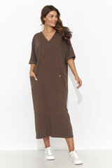 Платье длинное женское Numinou, коричневое цена и информация | Платья | pigu.lt