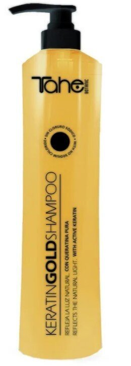 Plaukų šampūnas Tahe Botanic Keratin Gold Shampoo, sausiems ir pažeistiems plaukams, 1000 ml цена и информация | Šampūnai | pigu.lt