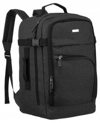 Ручная кладь/рюкзак PETERSON, 40x20x25 см, черный цена и информация | Рюкзаки и сумки | pigu.lt